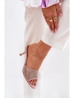 Zdobione Klapki Na Szpilce Szampańskie Ennoriel