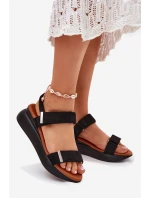 Dámské Sandály Na Klínu Černé model 21698935 - Boto