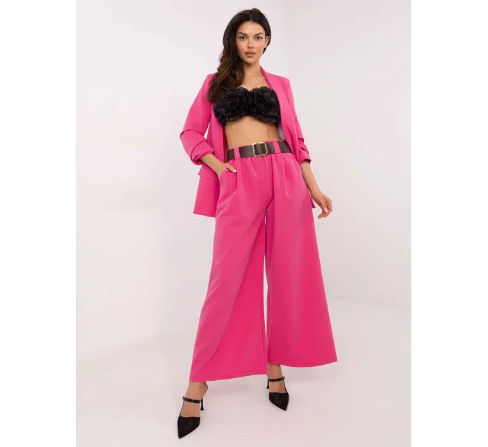 Spodnie DHJ SP  ciemny różowy model 20831809 - FPrice