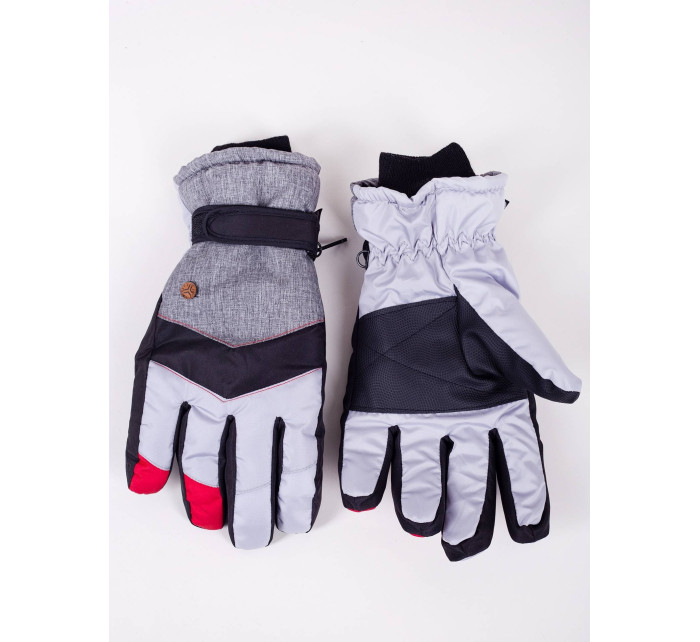 Yoclub Pánske zimné lyžiarske rukavice REN-0306F-A150 Multicolour
