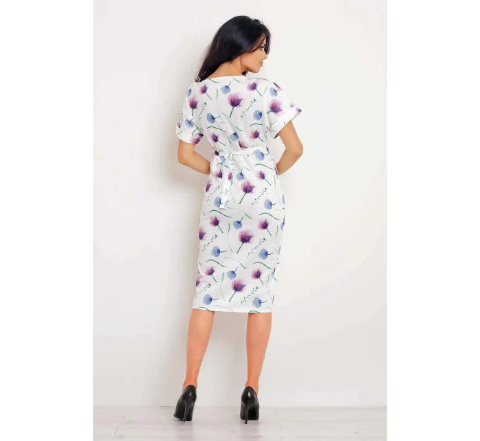 Dámske šaty M102 fialové kvety - Infinite You Š Dámske šaty M102 fialové kvety - Infinite You Š