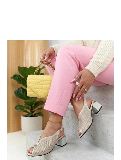 Sandále na podpätku model 226584 Solea Sandále na podpätku model 226584 Solea