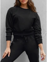 Dámska klasická čierna mikina FashionStreet BY1526