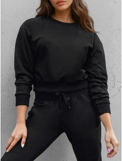 Dámska klasická čierna mikina FashionStreet BY1526