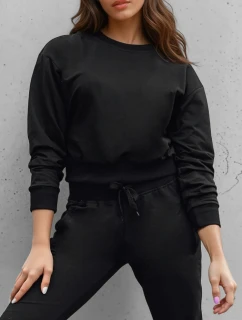 Dámska klasická čierna mikina FashionStreet BY1526