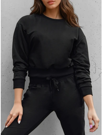 Dámska klasická čierna mikina FashionStreet BY1526