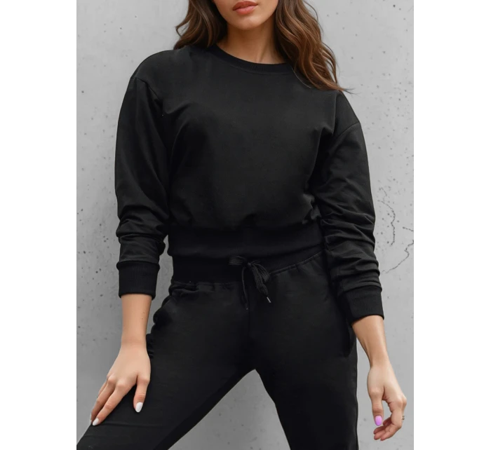Dámska klasická čierna mikina FashionStreet BY1526