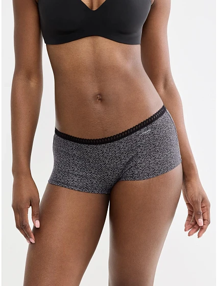 Nohavičky, 3 ks, GO Crush Short C3P – Black Combination – SLOGGI Nohavičky, 3 ks, GO Crush Short C3P – Black Combination – SLOGGI