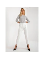 Ecru klasické látkové kalhoty Giulia s ke model 21349884 Ecru klasické látkové kalhoty Giulia s ke model 21349884