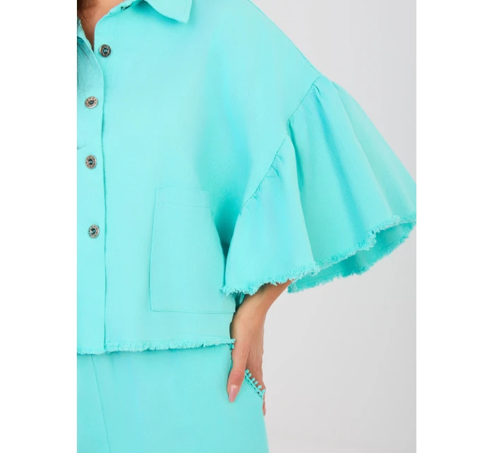 IT KR bunda FL9998.85 tyrkysová IT KR bunda FL9998.85 tyrkysová