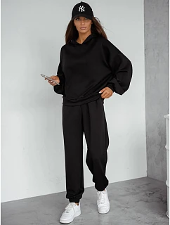 Dámska čierna tepláková súprava FashionStreet AY1213