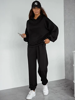 Dámska čierna tepláková súprava FashionStreet AY1213