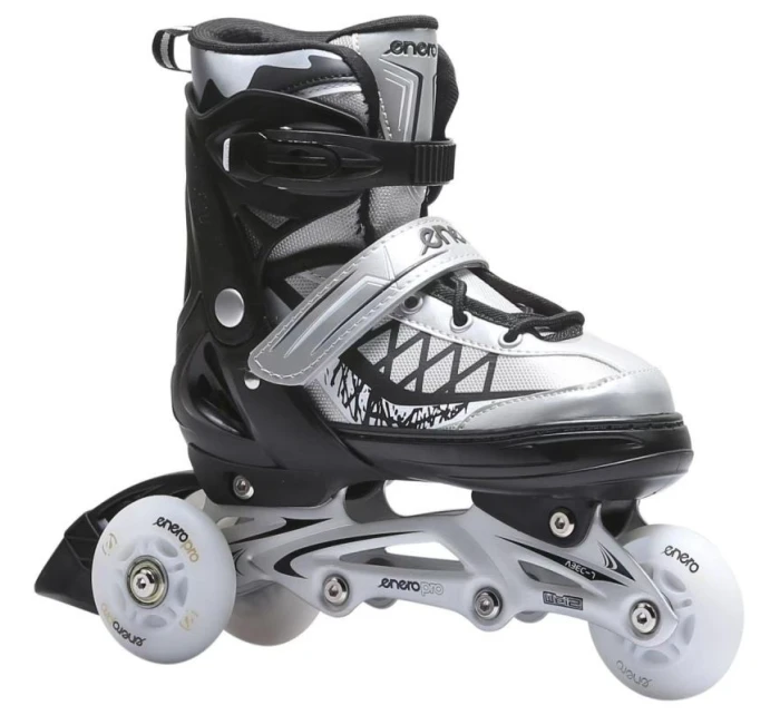 INLINE KORČULE-KORČULE NA KOLIESKOVÉ KORČULE 4V1 ENERO PRO LED 38-41 ŠEDÁ