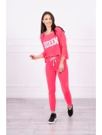 Sada s růžovým model 18744268 potiskem Queen - K-Fashion Sada s růžovým model 18744268 potiskem Queen - K-Fashion