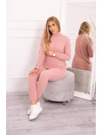 Dvoudílný model 18747404 set alpaka tmavě pudrově růžový - K-Fashion