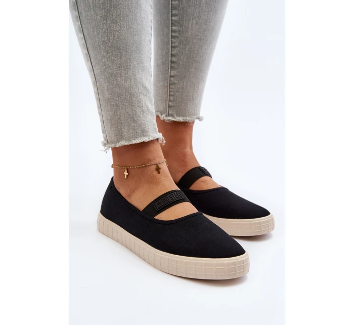 Dámské nazouvací tenisky Big Star model 21649667 Černá - Big Star Shoes Dámské nazouvací tenisky Big Star model 21649667 Černá - Big Star Shoes