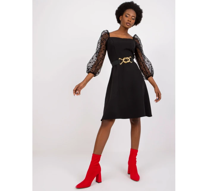 Šaty LK SK 508854.56 čierna