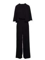 Kombinéza s širokými rukávy a zády černá model 20966199 - STYLOVE