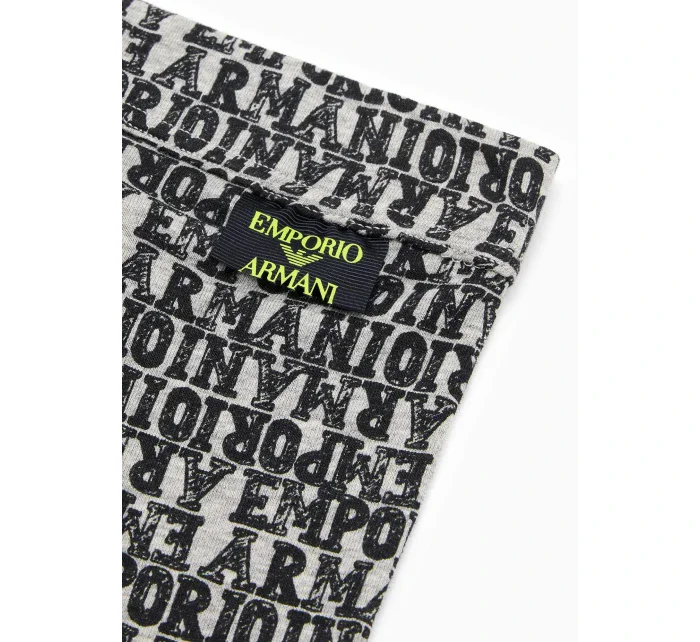 Pánske boxerky 112074 3F508 03348 šedé so vzorom - Emporio Armani