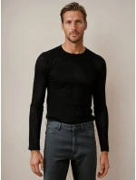 Pánsky čierny sveter WX2308 Pánsky čierny sveter WX2308