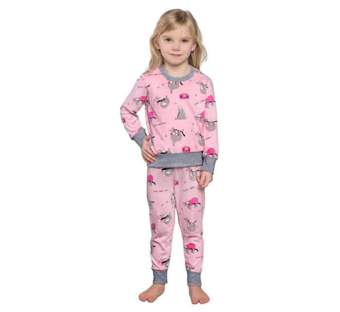 Dievčenské pyžamo Orso ružové