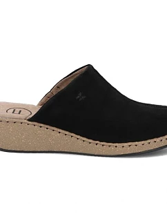 Čierne kožené žabky na platforme Filippo DK7567