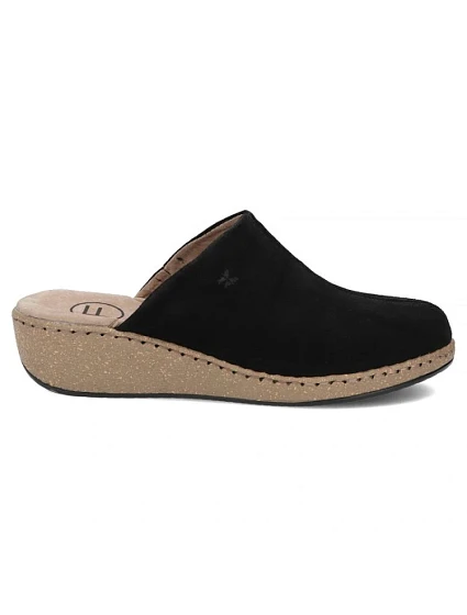 Čierne kožené žabky na platforme Filippo DK7567