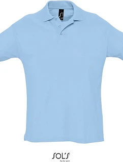SOL'S Summer II Piqué polo model 22536575 sky blue