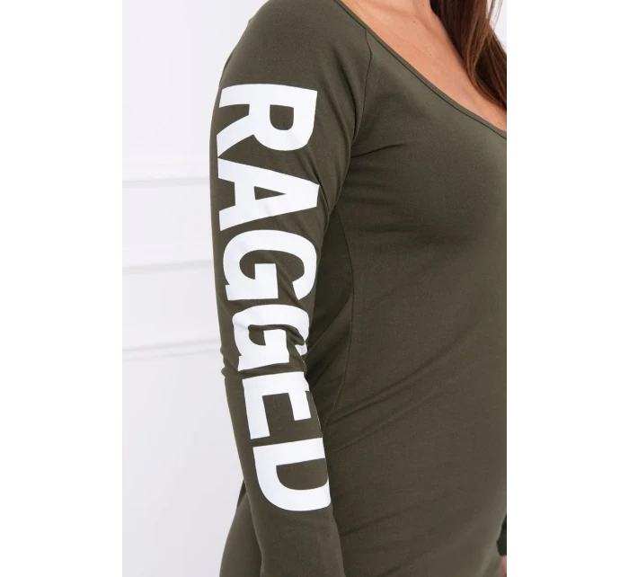 Otrhané khaki šaty Otrhané khaki šaty