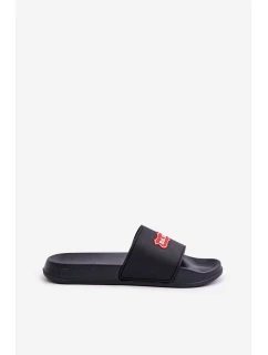 Klapki Męskie Z Logo Big Star OO174028 Czarne