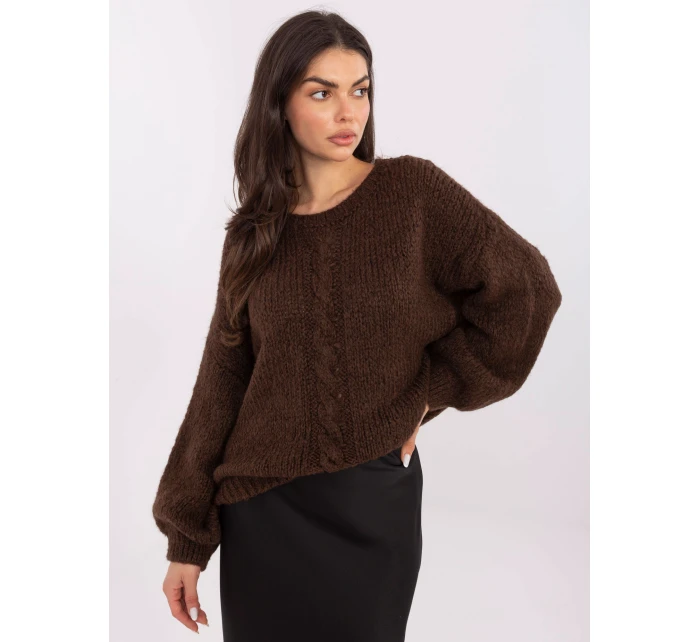 Jumper MI SW 1610.18 tmavohnedý Jumper MI SW 1610.18 tmavohnedý