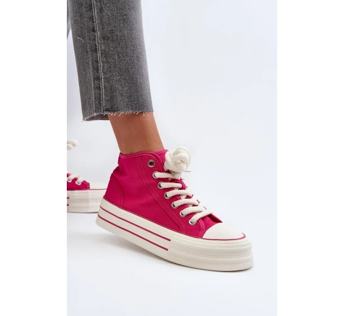 Dámské Tenisky na platformě Fuchsia Aineri Dámské Tenisky na platformě Fuchsia Aineri