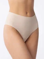 Dámské kalhotky Brasil Maxi Béžová - Julimex