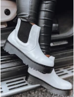 Dámské kozačky s podrážkou bílé Dstreet model 21981280 - FashionStreet Dámské kozačky s podrážkou bílé Dstreet model 21981280 - FashionStreet