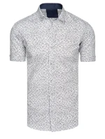 Pánske biele tričko s krátkym rukávom FashionStreet KX1059