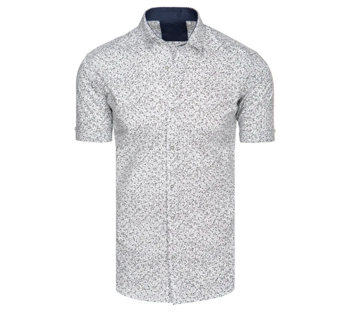 Pánske biele tričko s krátkym rukávom FashionStreet KX1059