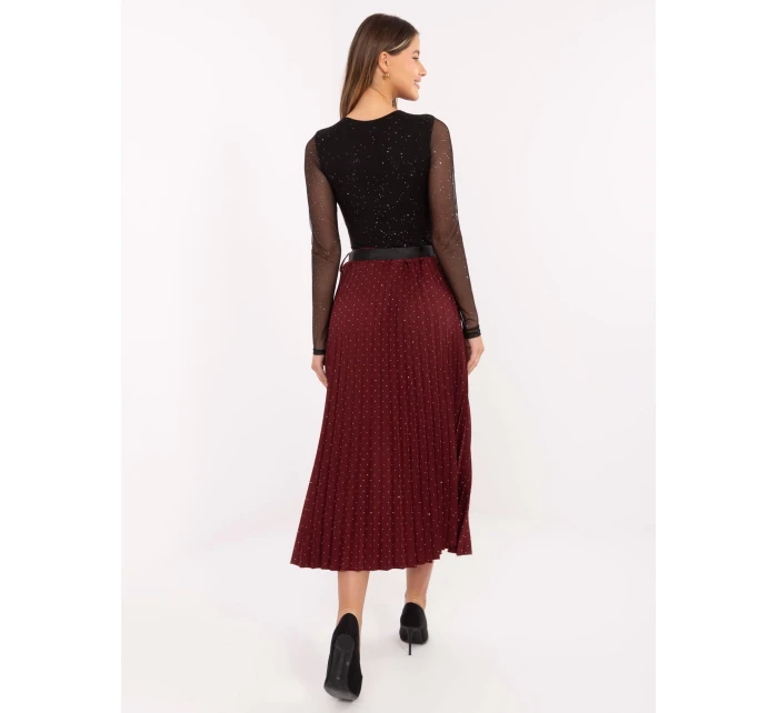 Spódnica MI SD model 21480434 bordowy - FPrice