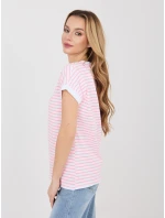 Tričko RV TS A1125.85 bielo-ružové