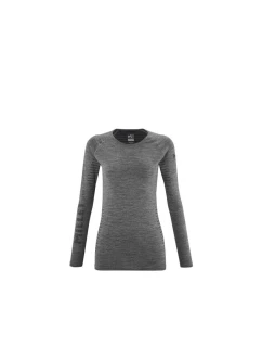 Dámske termo tričko Dryn Warm šedé žíhané - Millet