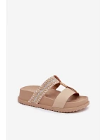 Dámske ponožky na platforme ZX6092-2 226369 beige - Sweet Shoes