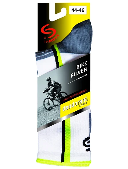 Sportovní ponožky BIKE SILVER model 2985077 - JJW INMOVE Sportovní ponožky BIKE SILVER model 2985077 - JJW INMOVE