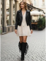 Dámské semišové černé kozačky Dstreet model 21995741 - FashionStreet