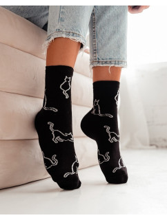 Dámske ponožky Milena 0200 Cat outline 37-41