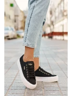 Trampki Damskie Z Koronką Lee Cooper LCW-25-31-3439L Czarne