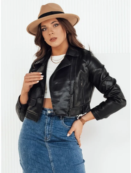Dámska kožená bunda MOLTION black FashionStreet TY4158
