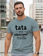 Koszulka męska z nadrukiem na petrol model 22217782 - FashionStreet Koszulka męska z nadrukiem na petrol model 22217782 - FashionStreet