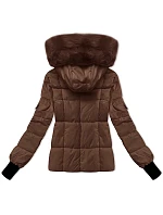 Dámská zimní bunda v barvě s odepínací kapucí model 21248241 - S'WEST Dámská zimní bunda v barvě s odepínací kapucí model 21248241 - S'WEST