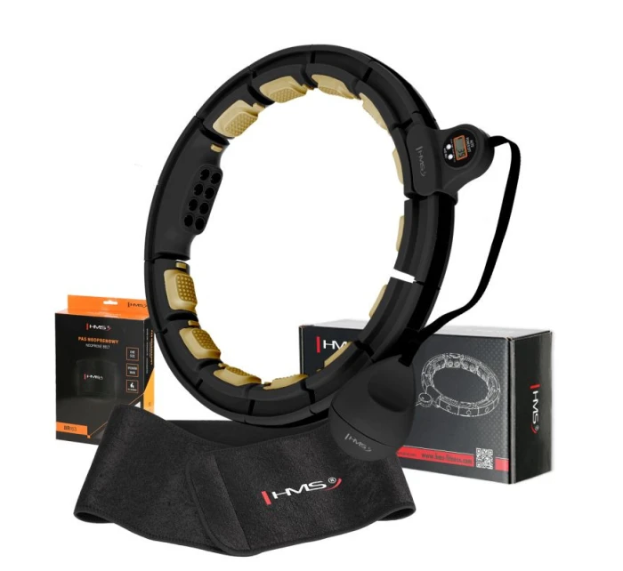 Čierna/zlatá HHM13 Magnetický set Hula Hop s počítadlom HMS + BR163 Čierny pás na chudnutie Čierna/zlatá HHM13 Magnetický set Hula Hop s počítadlom HMS + BR163 Čierny pás na chudnutie