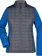 Daiber JN 741 Dámska pletená hybridná bunda 02.0741 royal melange/anthracite melange