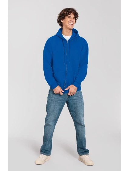 Fruit of the Loom Iconic Premium Hooded Sweat Jacket Mikina s kapucňou z hrubej bavlny 16.2286 kráľovská modrá Fruit of the Loom Iconic Premium Hooded Sweat Jacket Mikina s kapucňou z hrubej bavlny 16.2286 kráľovská modrá